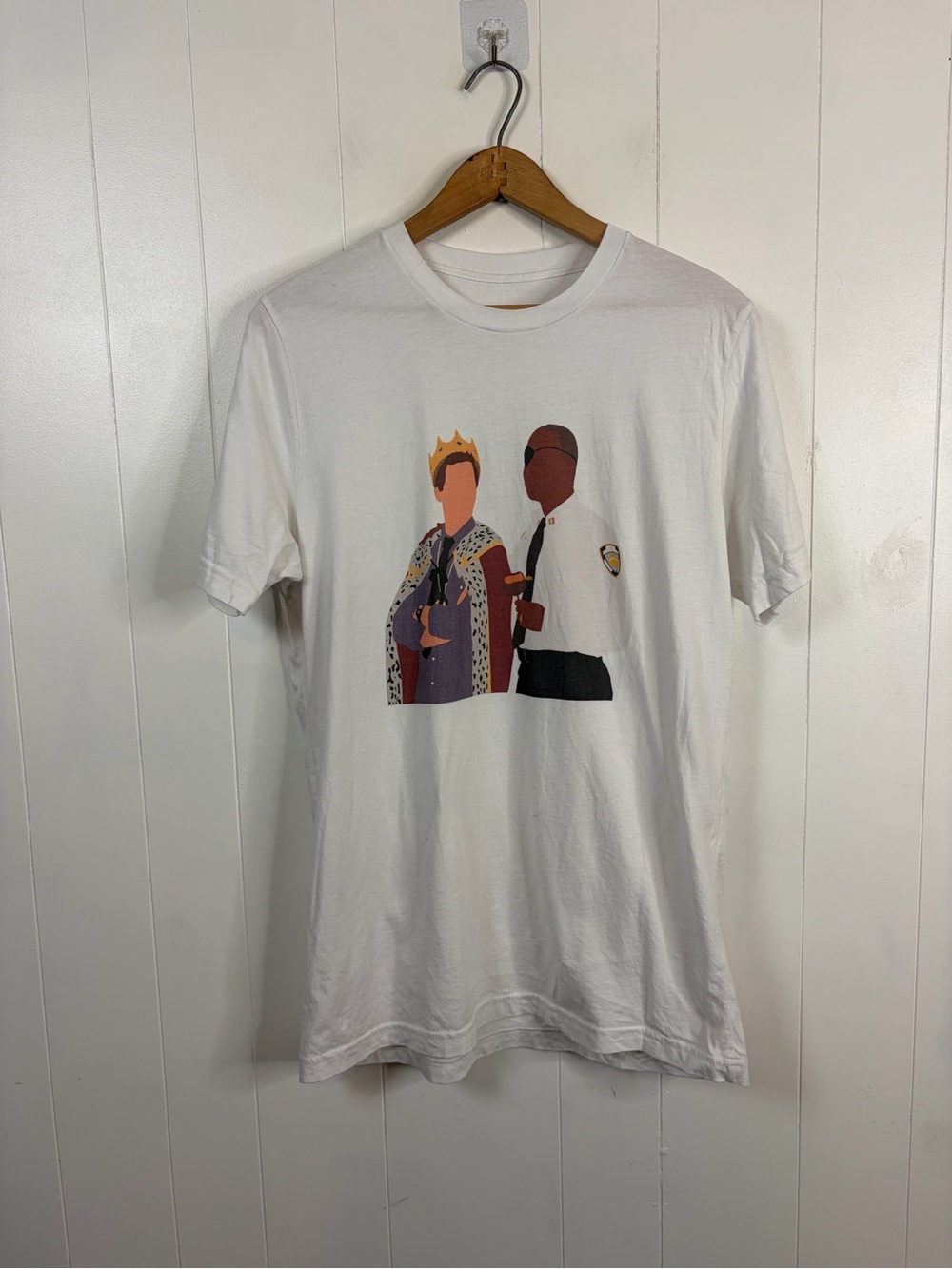 Brooklyn 99 Halloween Heist Jake & Holy T-shirt men’s small/medium womens medium
